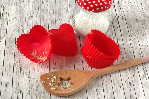 Herz Muffins zum Valentinstag