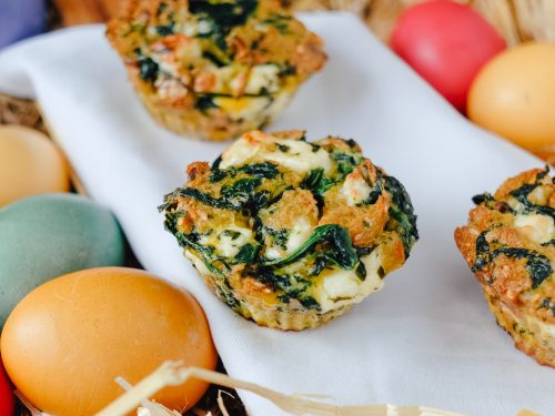 Herzhafte Muffins Mit Spinat Und Feta Fur Das Osterfruhstuck Food Blog Ninastrada