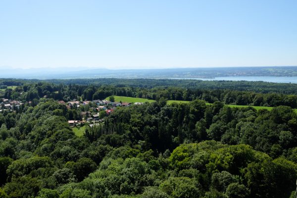Ausblick vom Kloster Andechs über den Ammersee