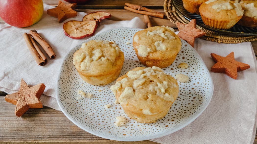 Apfel Muffins mit Streusel – Mein Herbstliebling – Food Blog ninastrada