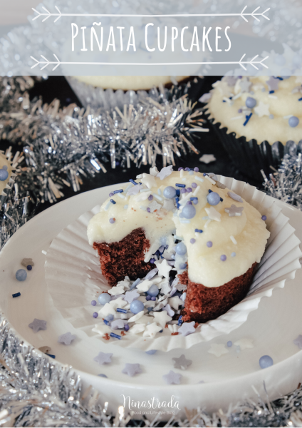 Rezept Pinata Cupcakes mit Silvester Überraschung