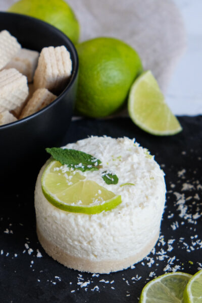 Kokos-Limetten-Törtchen Rezept für No Bake Käsekuchen