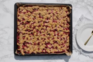 Zwetschgendatschi Streusel auf Blech